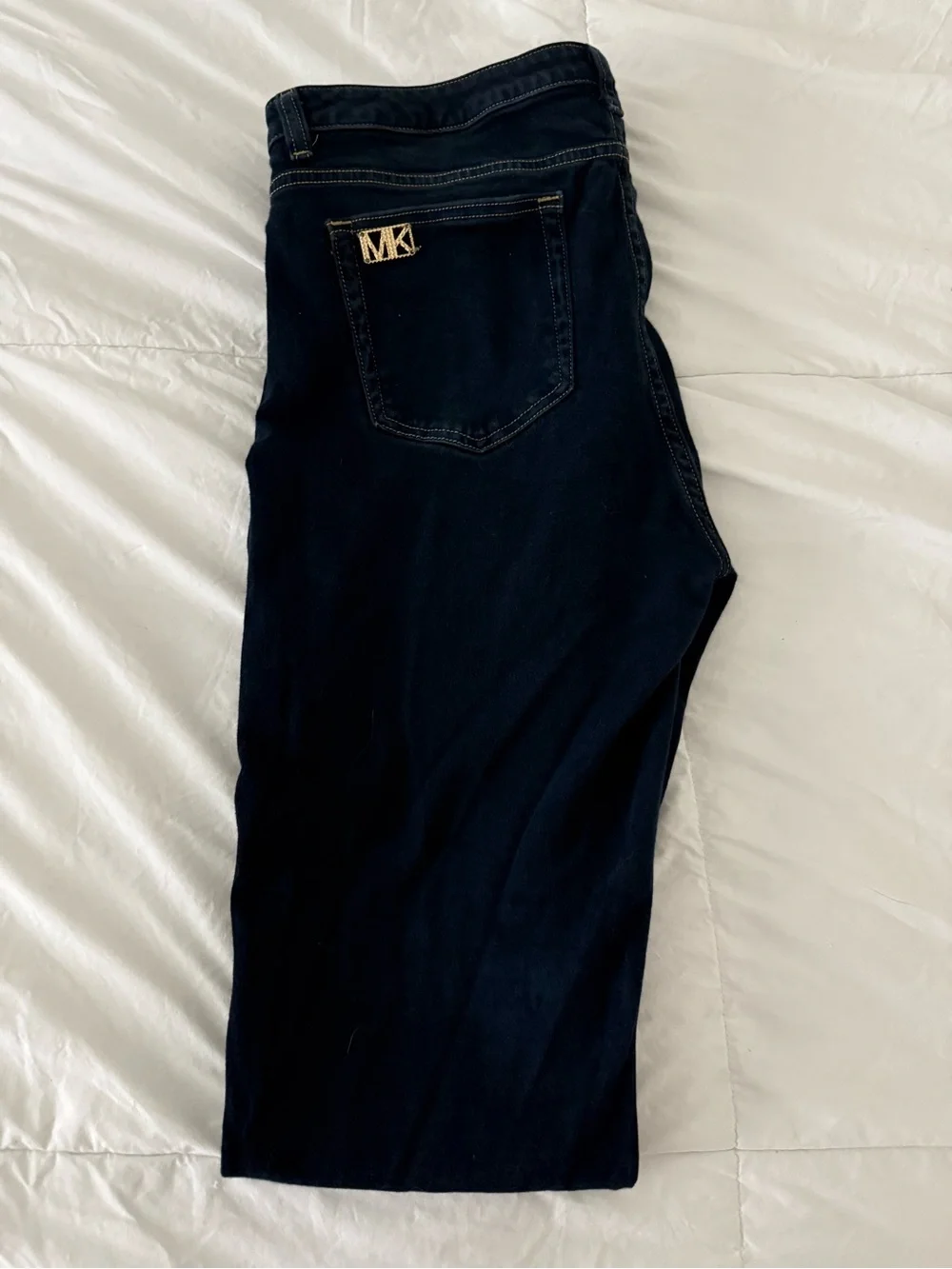 Michael Kors Woman’s Jeans with Gold MK Logo